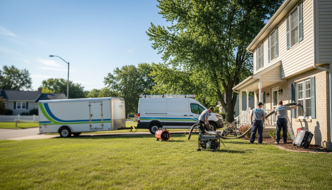 Flooded Basement Restoration And Cleanup With Repair in Bloomingburg, OH near me